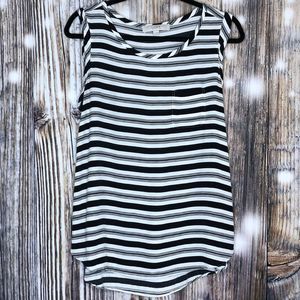 LOFT Medium Tank Striped Rayon